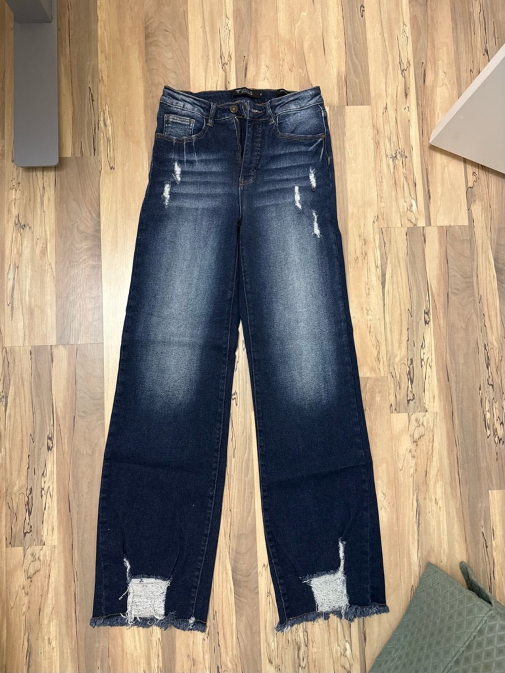 Lucky and Blessed bootcut jeans